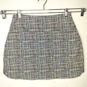 Lady Hagen Skort Olive Multicolor Pattern Stretch Pull On